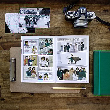 Illustration for Māori language graphic novel designed in conjuction with the Ministry of Education and Long White Cloud