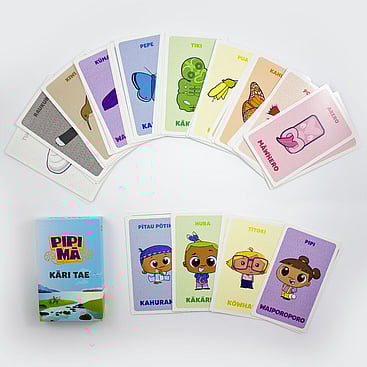 Kids play card design for Pipi Mā Kāri Tae &ndash; educational resources
