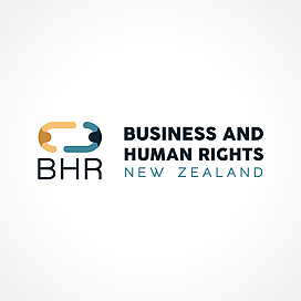 Business and Human Rights New Zealand (BHR) logo design