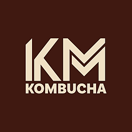 KM Kombucha logo design