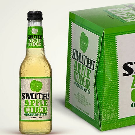 Smith's Cider packaging