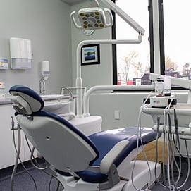 modern dental practice with state of the art dental hygiene instruments