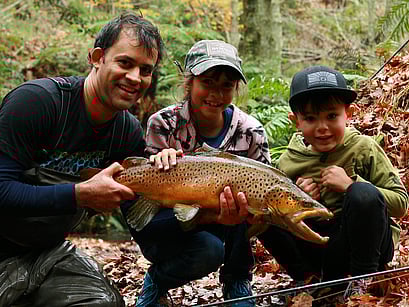 Kids fishing fun Aussie Angler Australian Fly Fishing 