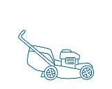 graphic of a lawn mower