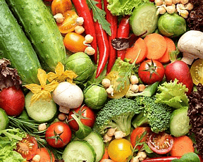 Yummy fresh vegetables