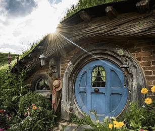 explore the world-famous Hobbiton Movie Set with time for lunch at the Shire’s Rest Café. Hobbtion tours in Hamilton