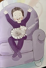 The Boy Who Could Only See Purple illustration