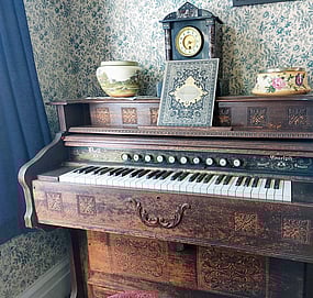 Piano in Martinborough Museum