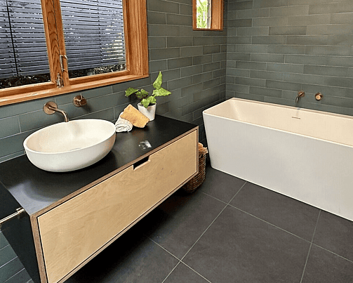 Bespoke bathroom cupboard. Upmarket bathroom renovation