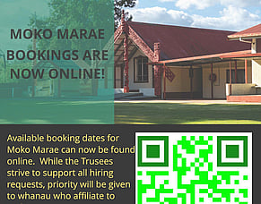 Moko Marae Bookings are now Online