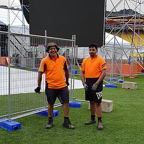 Crew - Strong, focused and looking after their backs (H&S)