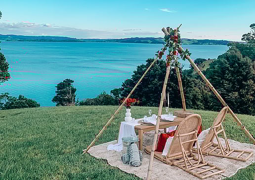 Omana's private hilltop location for your ceremony or reception meal