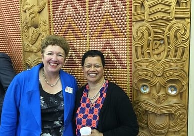 Judy Oakden and Nan Wehipeihana at the launch