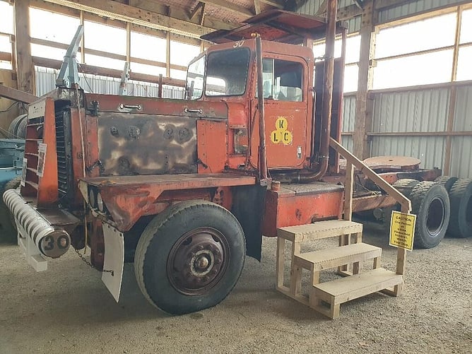 There is one MB in the truck shed but this old Pacific looked more the part. Unfortunately, our truck aficionado was not here to relish the truck shed.