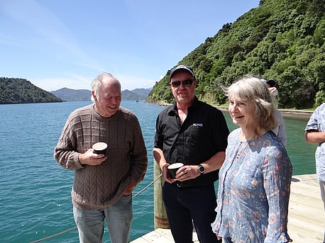 Dean (centre) at 2020 MFA AGM with the Clarke's