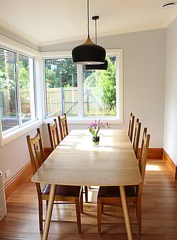 Kitchen, Dining & Living Area Renovation - Dining Area AFTER