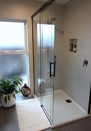 Extensive House Renovation - Laundry was transformed into Main Bathroom - AFTER