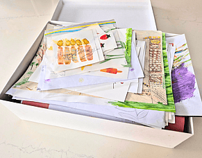 How to Store Kids Artwork Until You Are Ready for a Book
