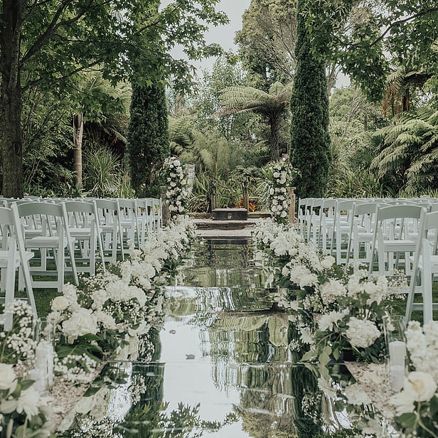 Markovina Estate Barrel Waterfall Ceremony