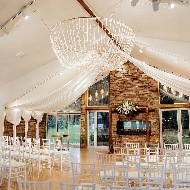 Markovina Estate Stone Fireplace Ceremony