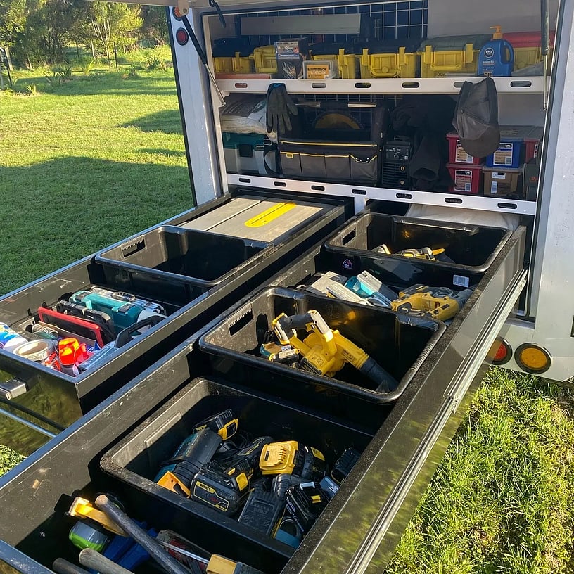 Smart storage keeps your tools organised and easy to find, so you spend less time searching and more time getting work done.