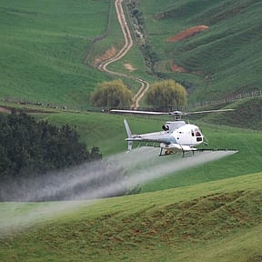 Helicopter spraying