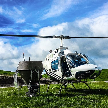helicopter on farm