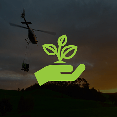 Helicopter horticulture services