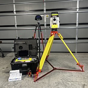 The PLS gear for site layouts including a robotic total station, HP siteprint robot and more.