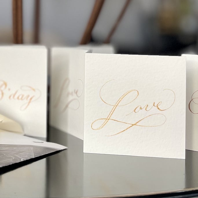 Showcasing a collection of our distinctive mini card and envelope sets