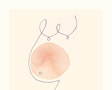 Line drawing of pregnancy