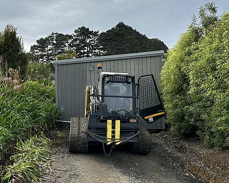 Tiny Towing Solutions can transport your tiny home into the hardest of spots with the help of their machinery