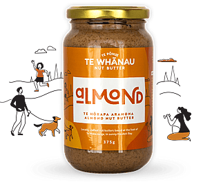 Te Whanau almond butter is really good almond butter made here in Hawkes Bay New Zealand