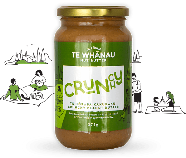 Crunchy Peanut Butter made in Hawke's Bay. Community based and locally crafted. | Te Whanau Nut Butter