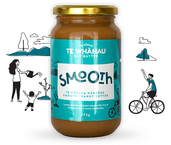 Smooth, creamy peanut butter, made in Aotearoa NZ. Healthy peanut butter