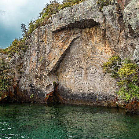 Ngātoroirangi Mine Bay Māori Rock Carvings