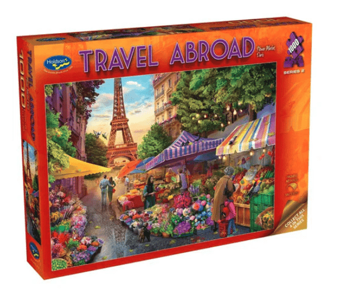 Holdson 1000 Piece Jigsaw Puzzle Travel Aboard S2 Flower Market Paris
