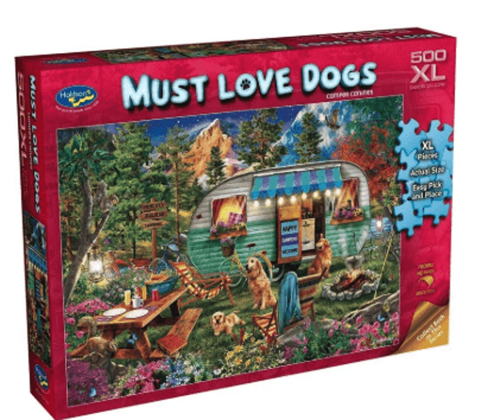 Holdson 500XL Piece Jigsaw Puzzle Camper Canines