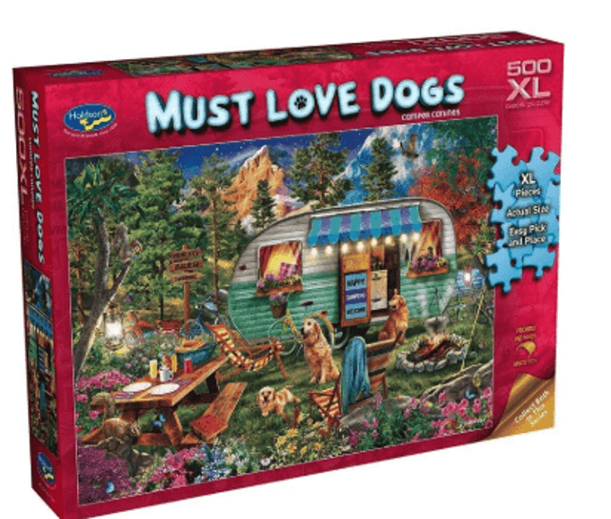 Holdson 500XL Piece Jigsaw Puzzle Camper Canines