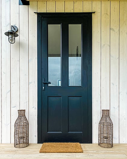 Front door with feature lantern light