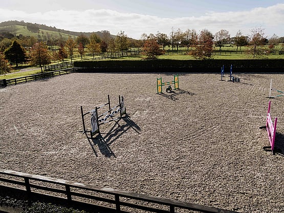 Sand & GGT Fibre arena at North Ridge Stud
