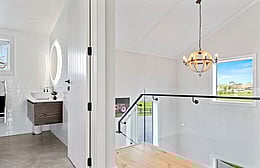 Bathroom with LED mirror