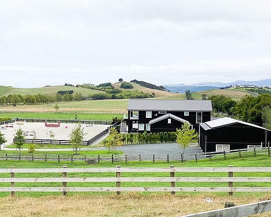 A rural lifestyle project with large stables and barn-style apartment living, equestrian arena and additional farm storage and truck barn