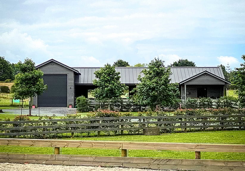looking at the ascot stable from the arena