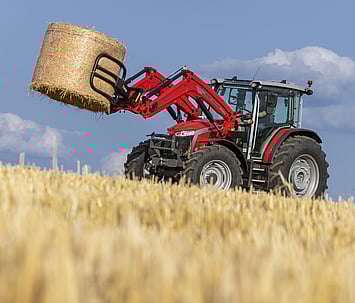 Massey Ferguson 5M with Loader and bale grab