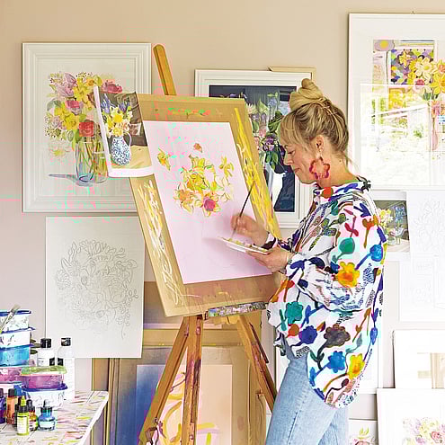 Melanie Sharpe at her home