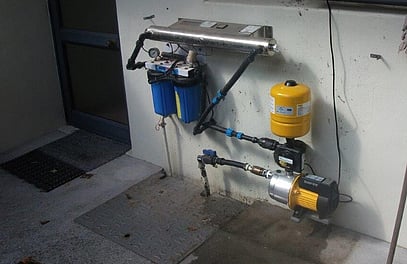 A UV water filter system KWT installed at a local Katikati property
