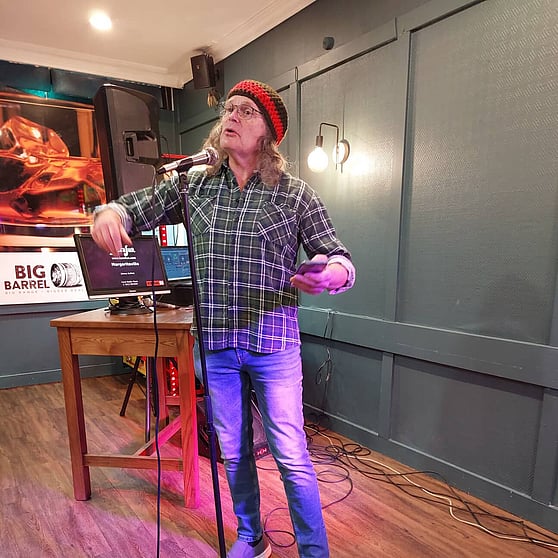 Mac MacDonald performs at the Crofters Arms