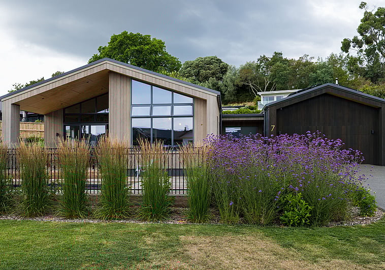 Interior of relaxed family home showcasing colour and texture