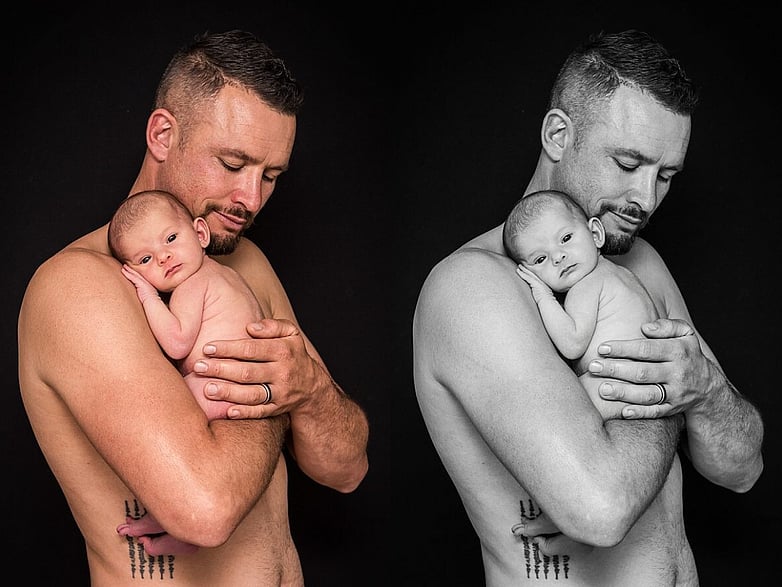 Newborn with Dad.   Baby photography.  Papamoa Photographer.  Newborn Photographer.  Tauranga Photographer.  Newborn photoshoot.  Baby photoshoot.